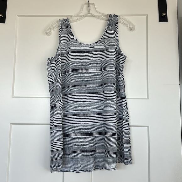 Navy/White Maternity Tank Top - Picture 2 of 3